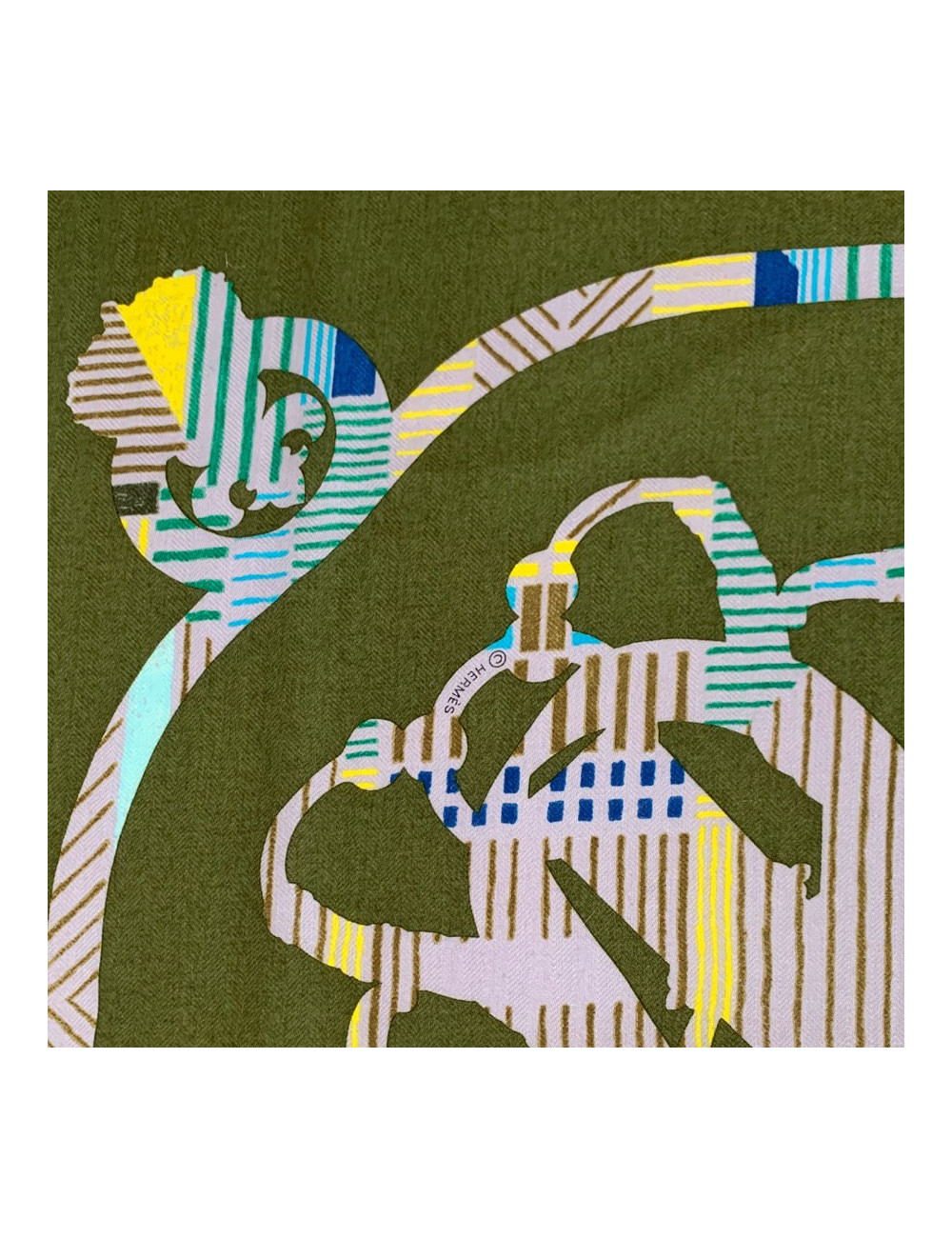 Châle HERMES "Cavalcadour morning"