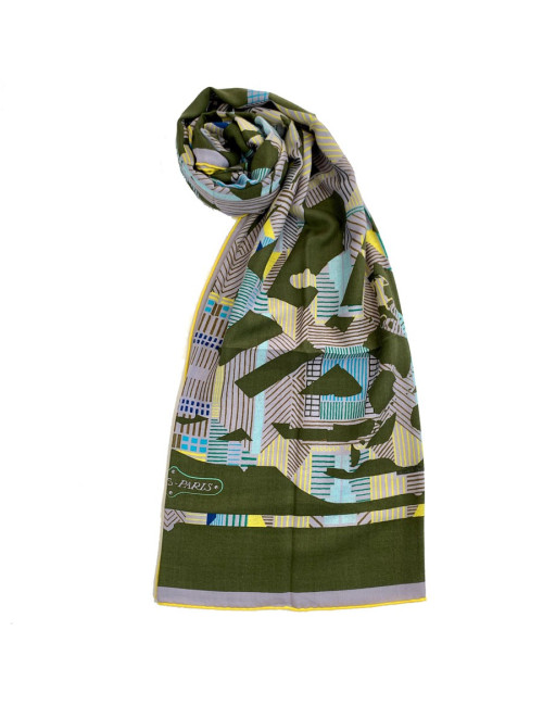 Châle HERMES "Cavalcadour morning"