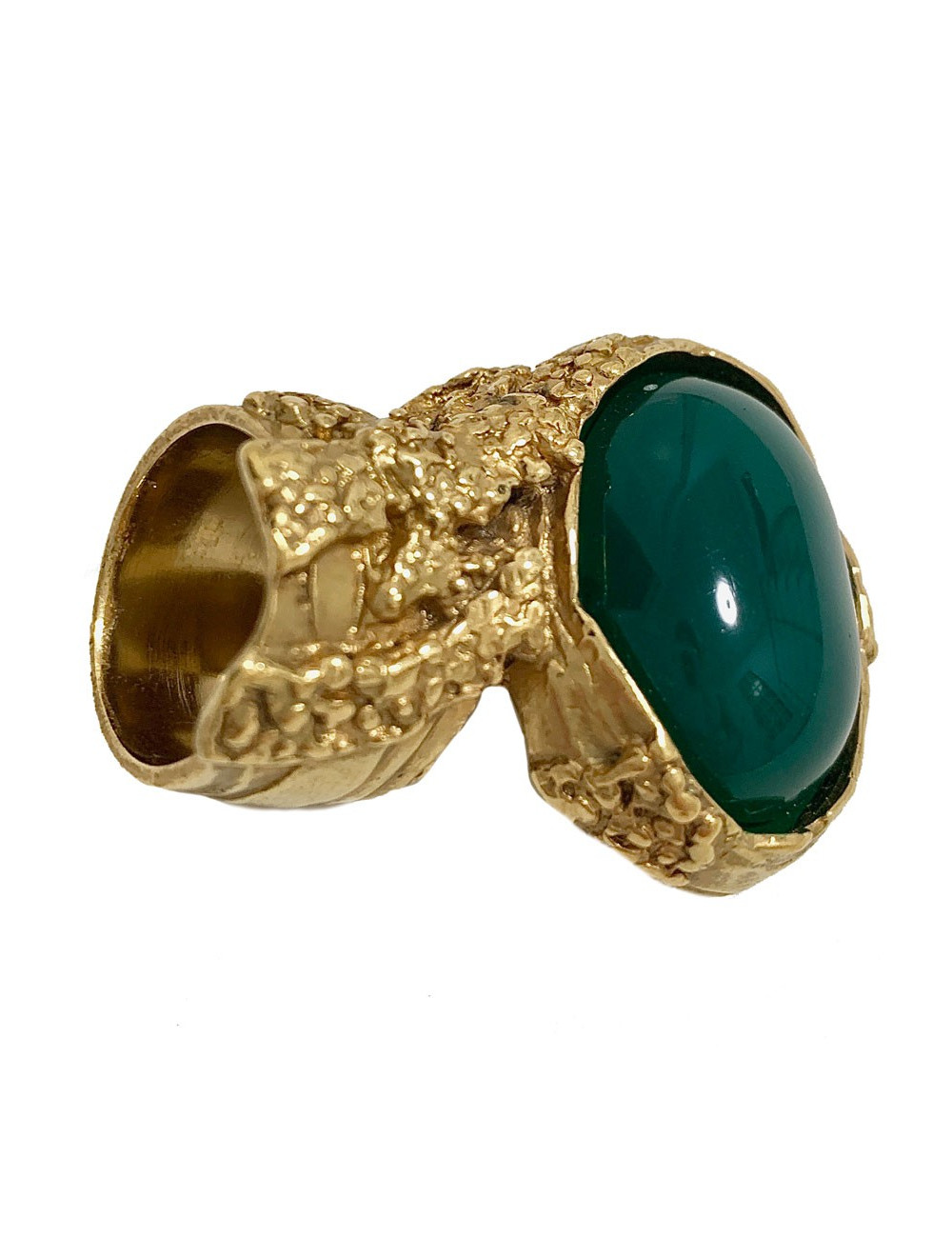 Bague vert sapin YSL SAINT LAURENT par Stefano Pilati