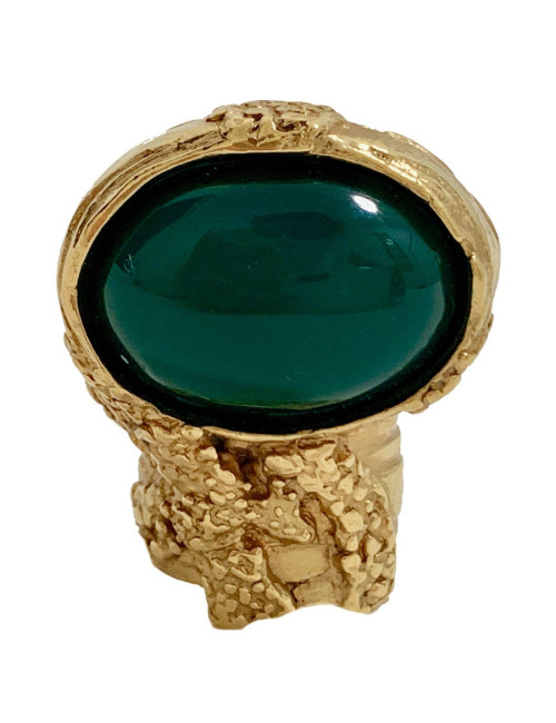 Bague vert sapin YSL SAINT LAURENT par Stefano Pilati