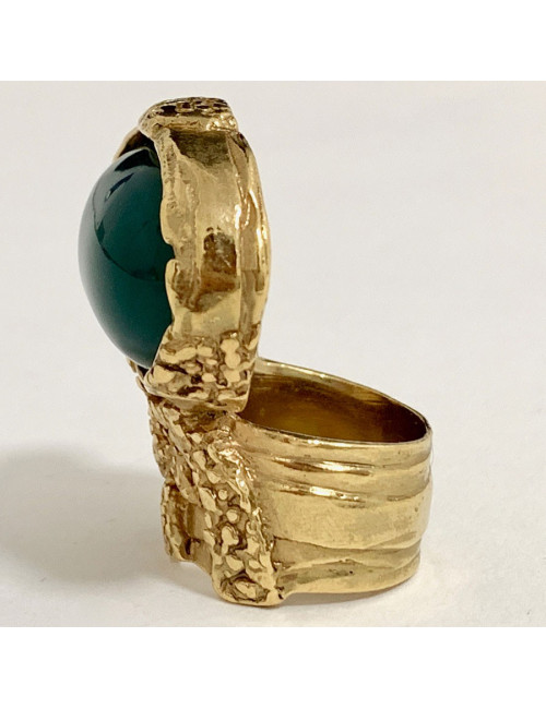 Bague vert sapin YSL SAINT LAURENT par Stefano Pilati