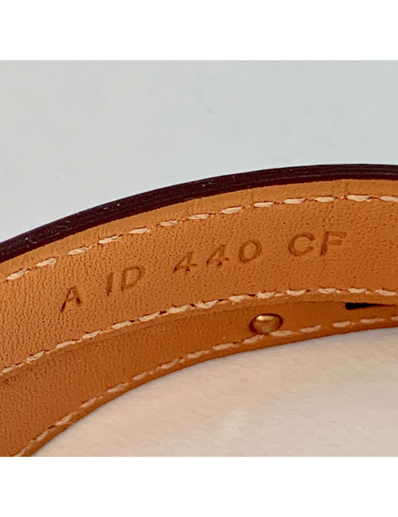 Bracelet HERMES Kelly en alligator rose