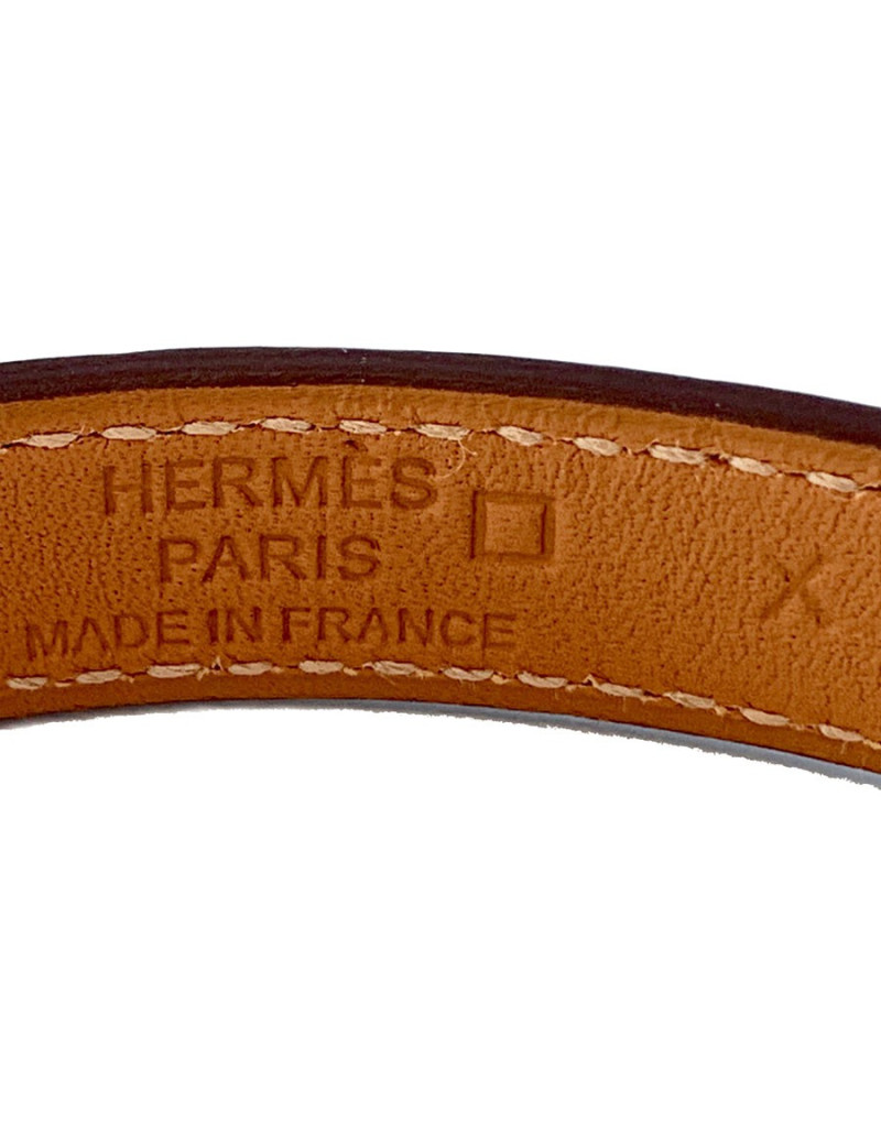 Bracelet kelly HERMES rose en alligator