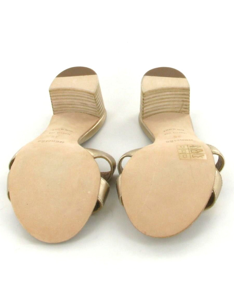 Sandales HERMES Oran gold T 35