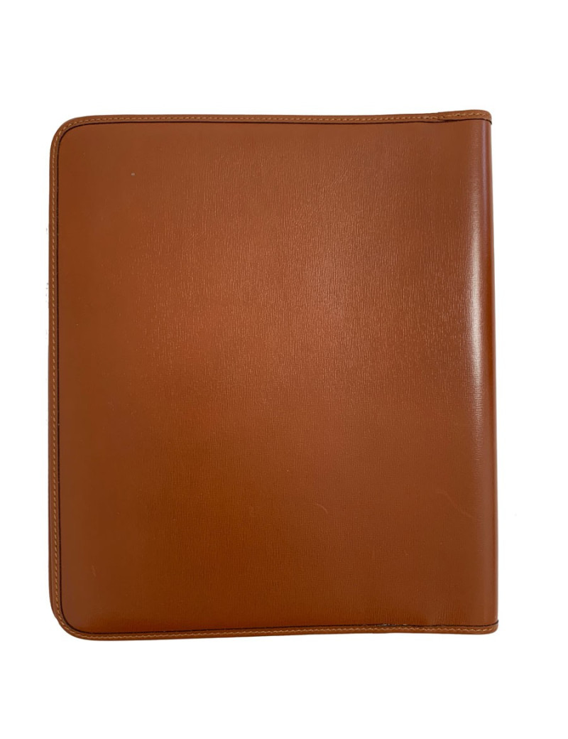 Couverture de répertoire CHRISTIAN DIOR cuir marron Vintage