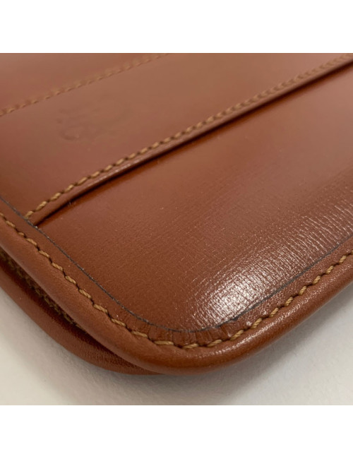 Couverture de répertoire CHRISTIAN DIOR cuir marron Vintage