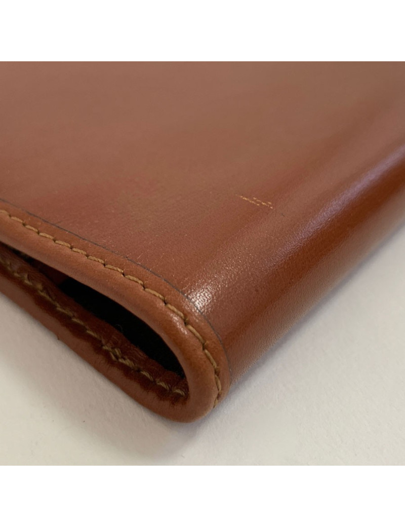 Couverture de répertoire CHRISTIAN DIOR cuir marron Vintage