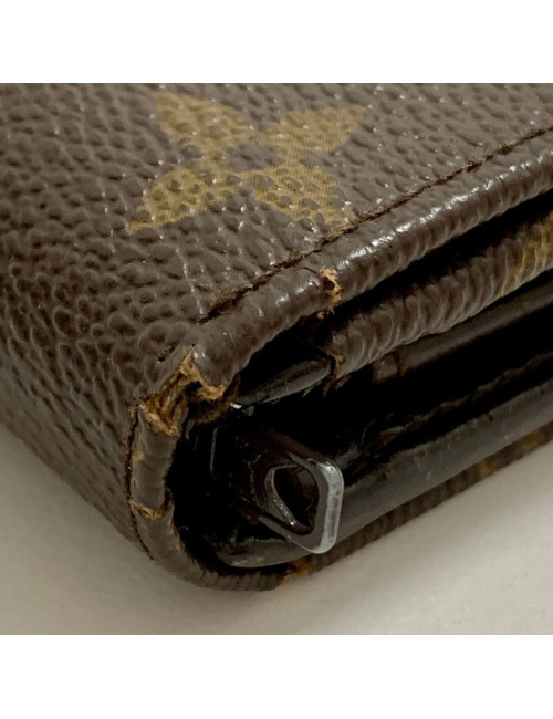 Portefeuille LOUIS VUITTON marron occasion en toile monogram