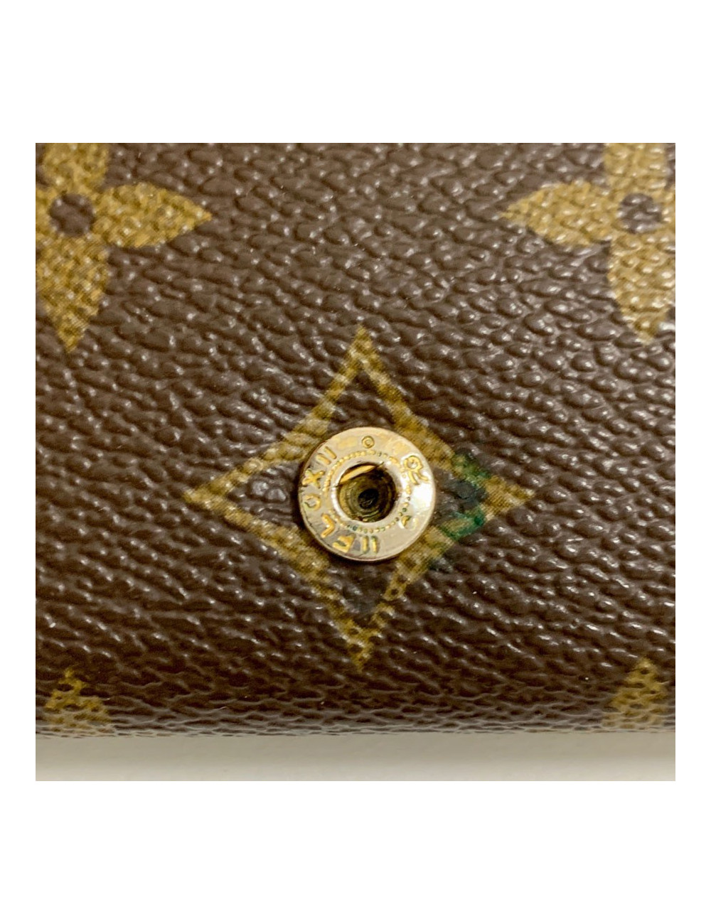 Portefeuille LOUIS VUITTON marron occasion en toile monogram