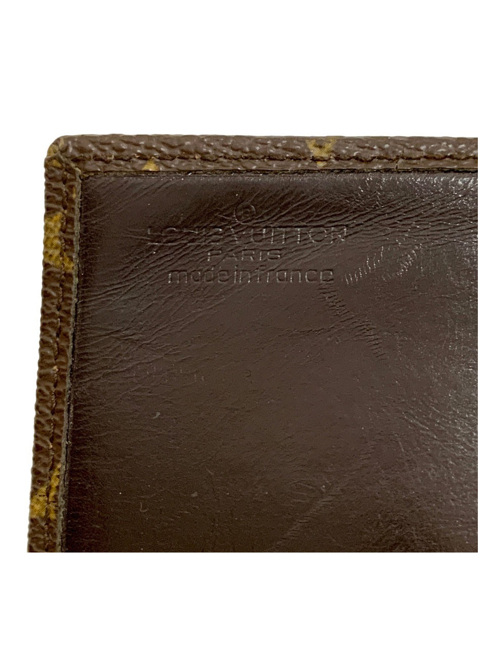Portefeuille LOUIS VUITTON marron occasion en toile monogram