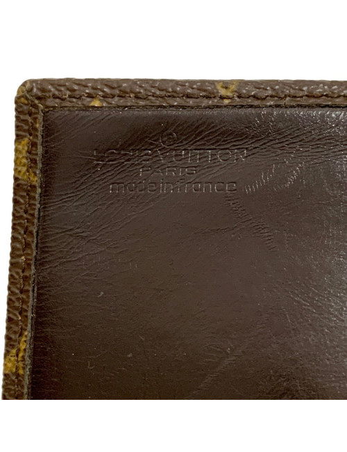 Portefeuille LOUIS VUITTON marron occasion en toile monogram