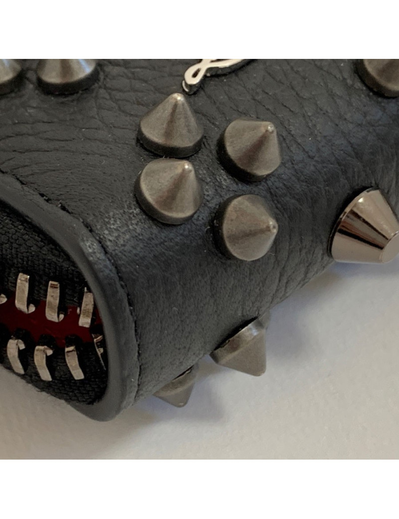 Portefeuille LOUBOUTIN en cuir noir 
