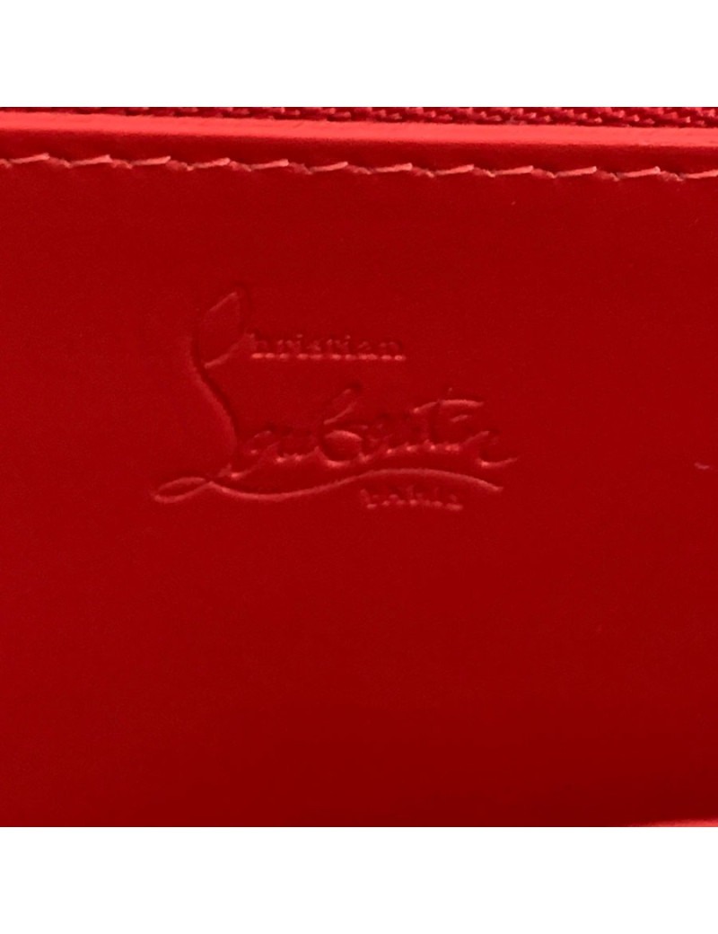 Portefeuille LOUBOUTIN en cuir noir 
