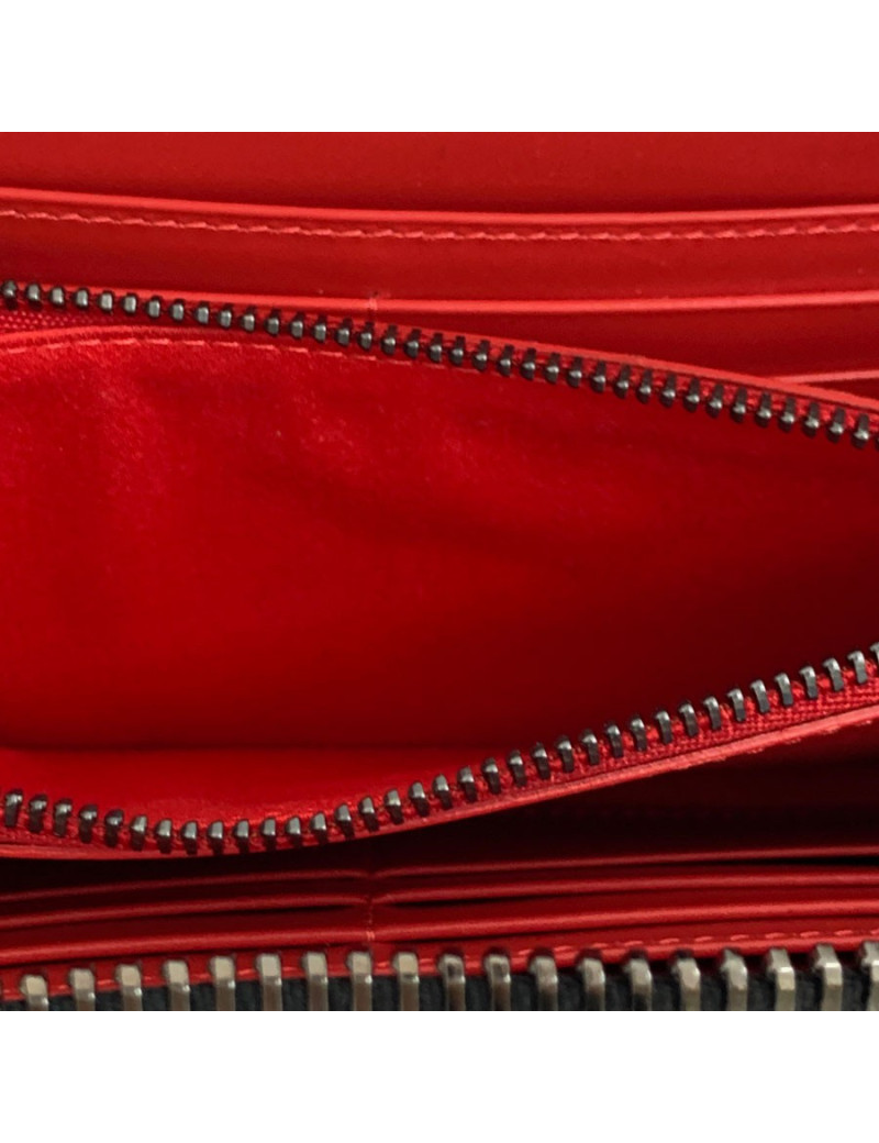 Portefeuille LOUBOUTIN en cuir noir 