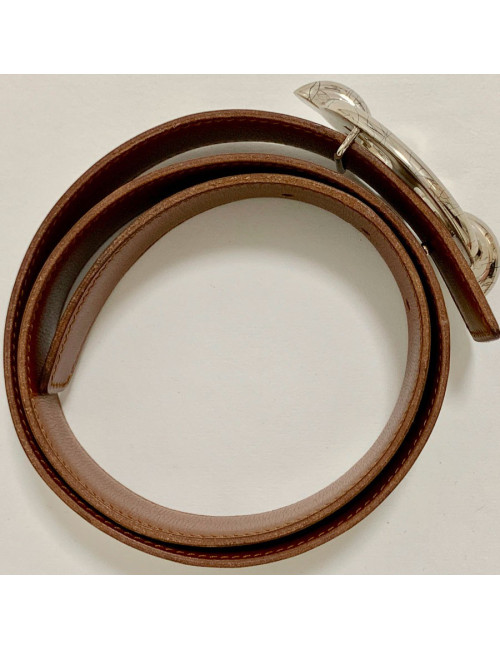 Ceinture HERMES boucle chaine d'ancre