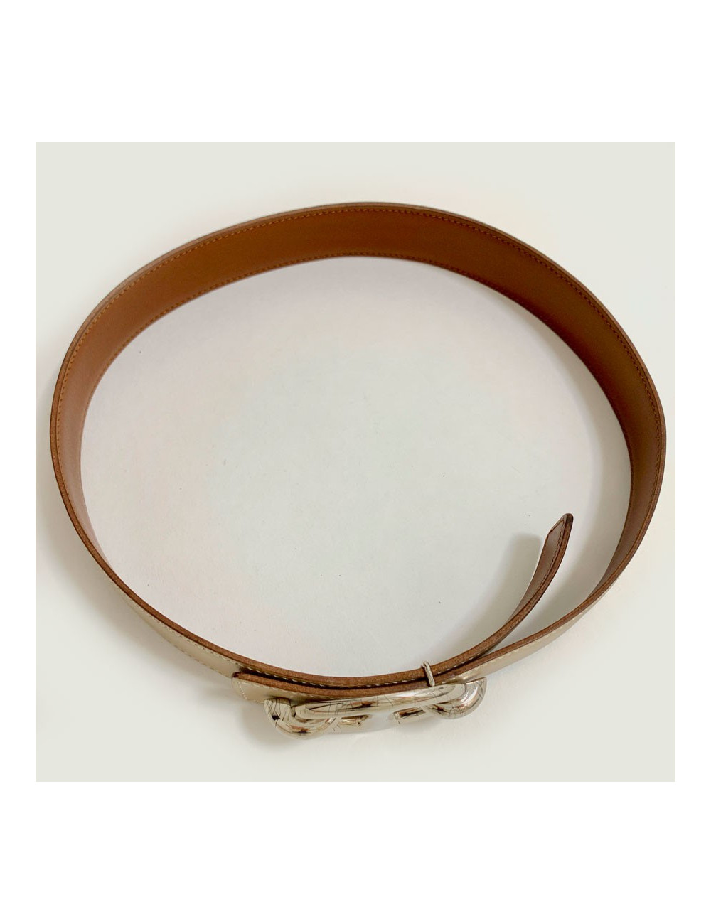 Ceinture HERMES boucle chaine d'ancre