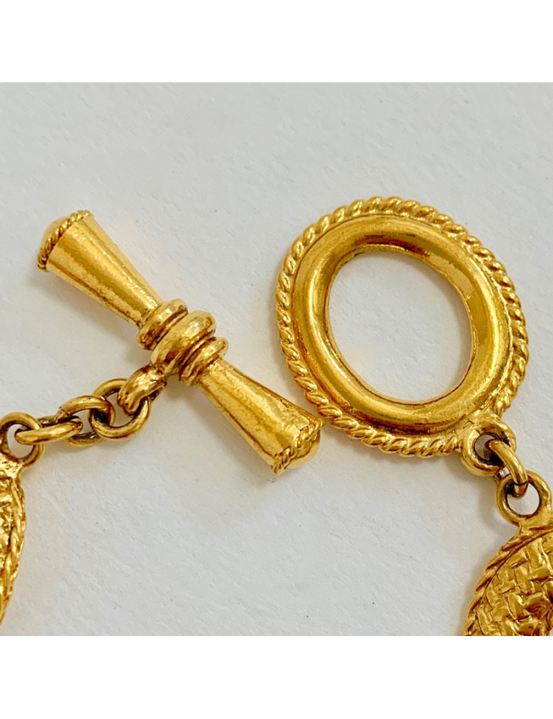 Bracelet gourmette doré