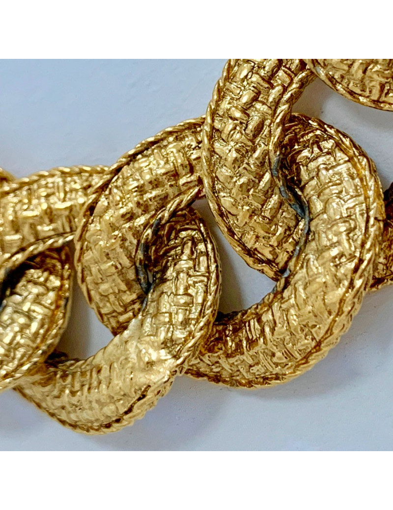 Bracelet gourmette doré