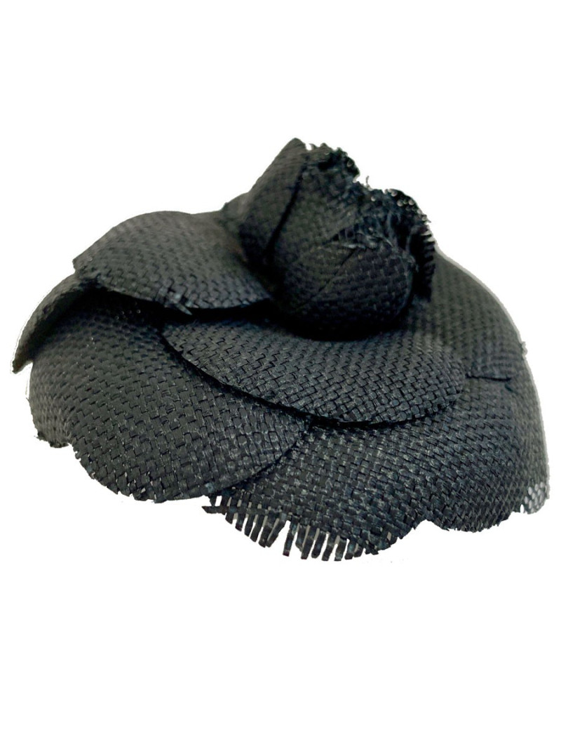 Broche CHANEL lin noir