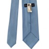 Cravate HERMES façonnée H bleu ciel en soie