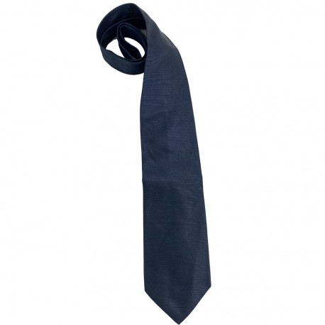 cravatte VERSACE bleue à rayures 100% soie