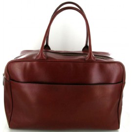 Bag ALAÏA pen bordeaux leather