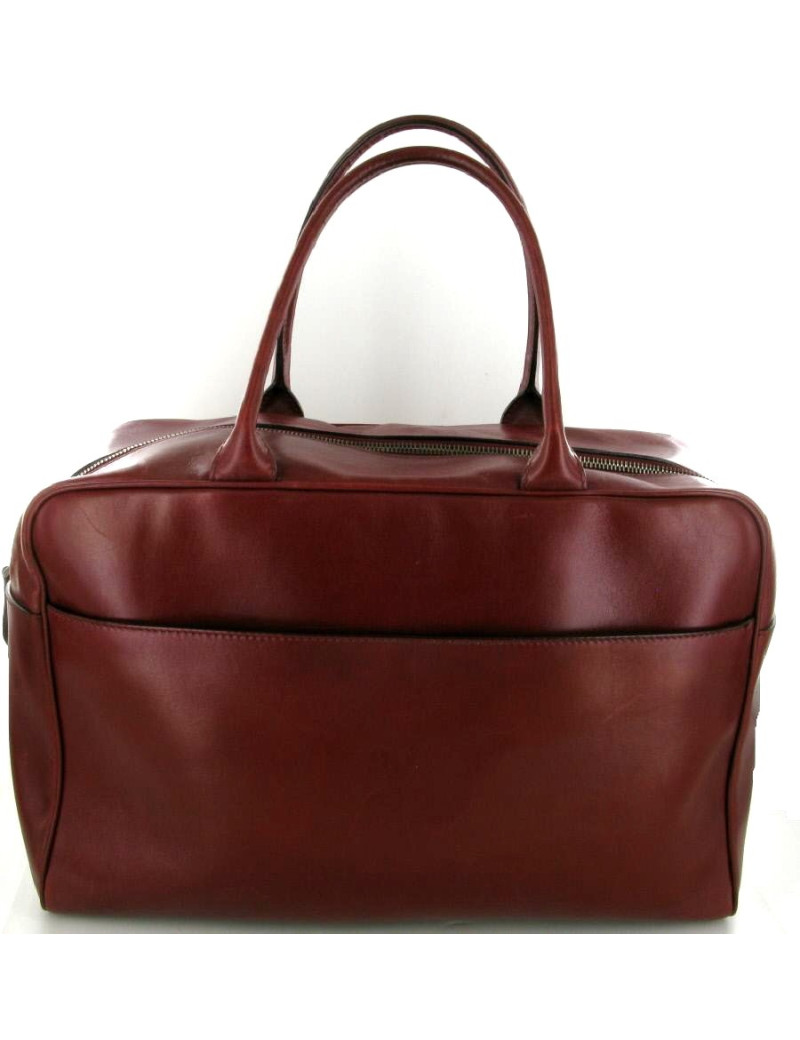 Sac ALAÏA plume en cuir rouge