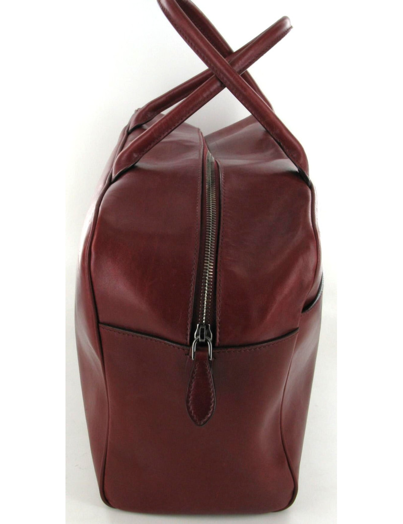 Sac ALAÏA plume en cuir rouge