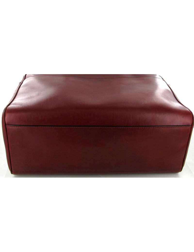 Sac ALAÏA plume en cuir rouge