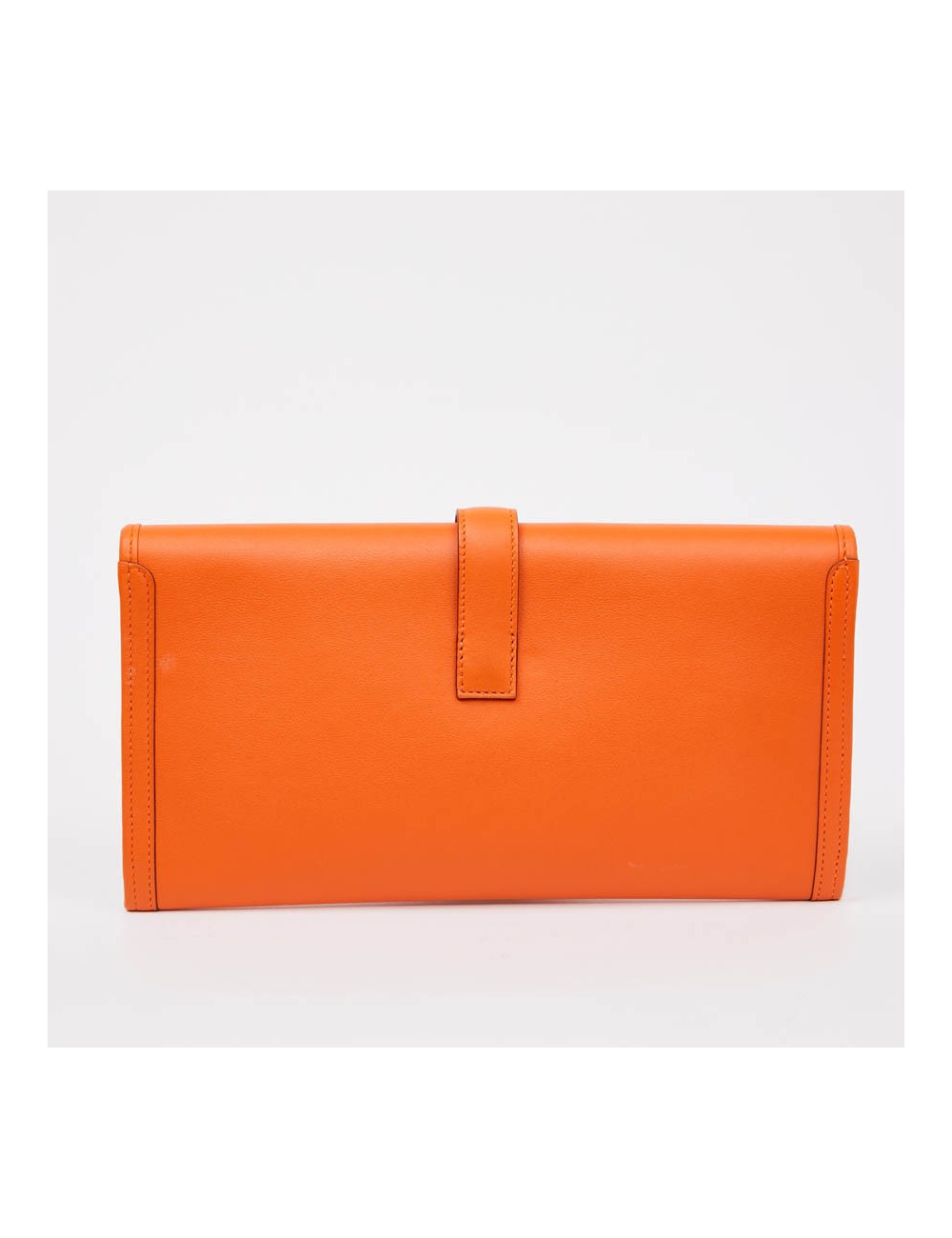 Pochette Jige HERMES cuir orange