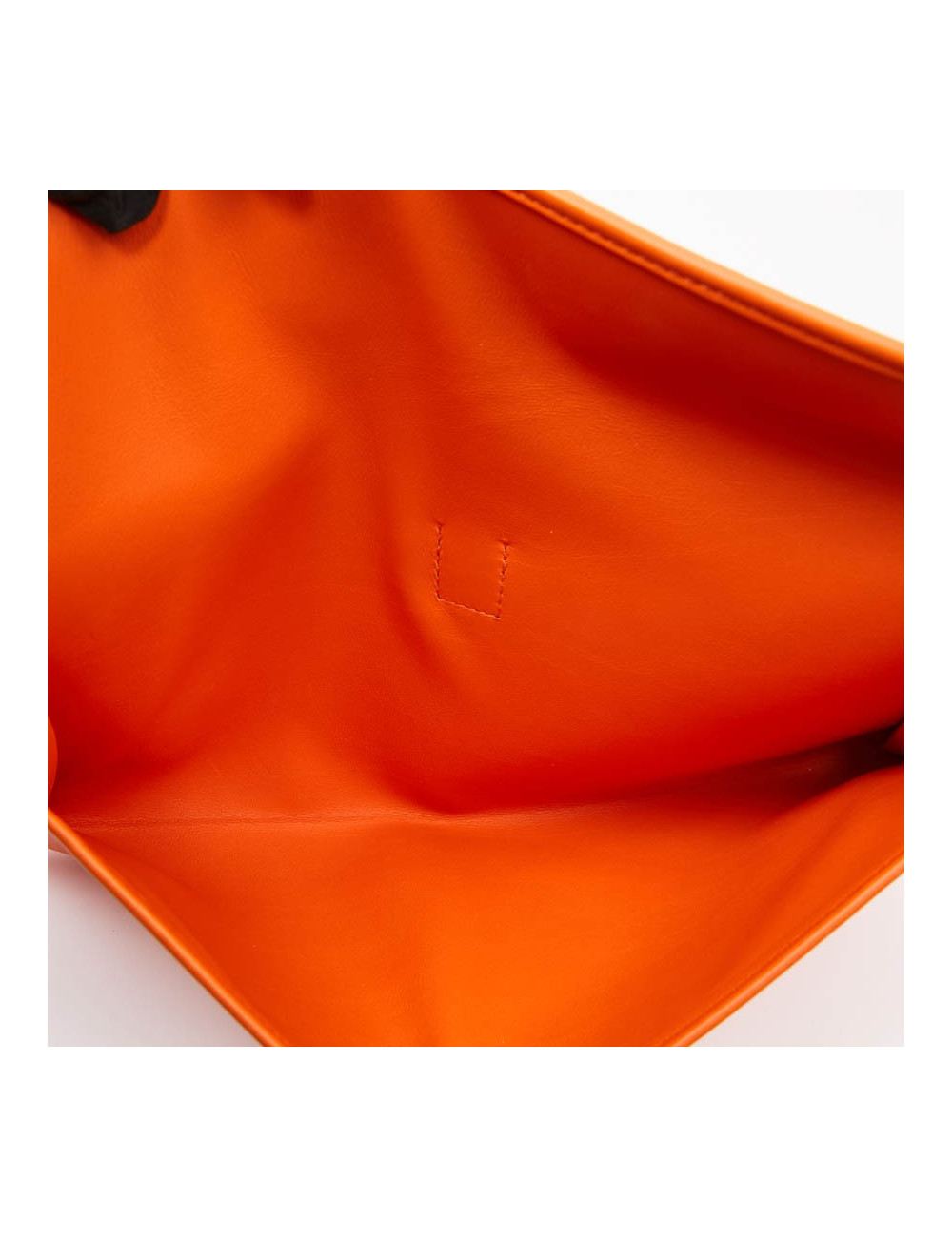 Pochette Jige HERMES cuir orange