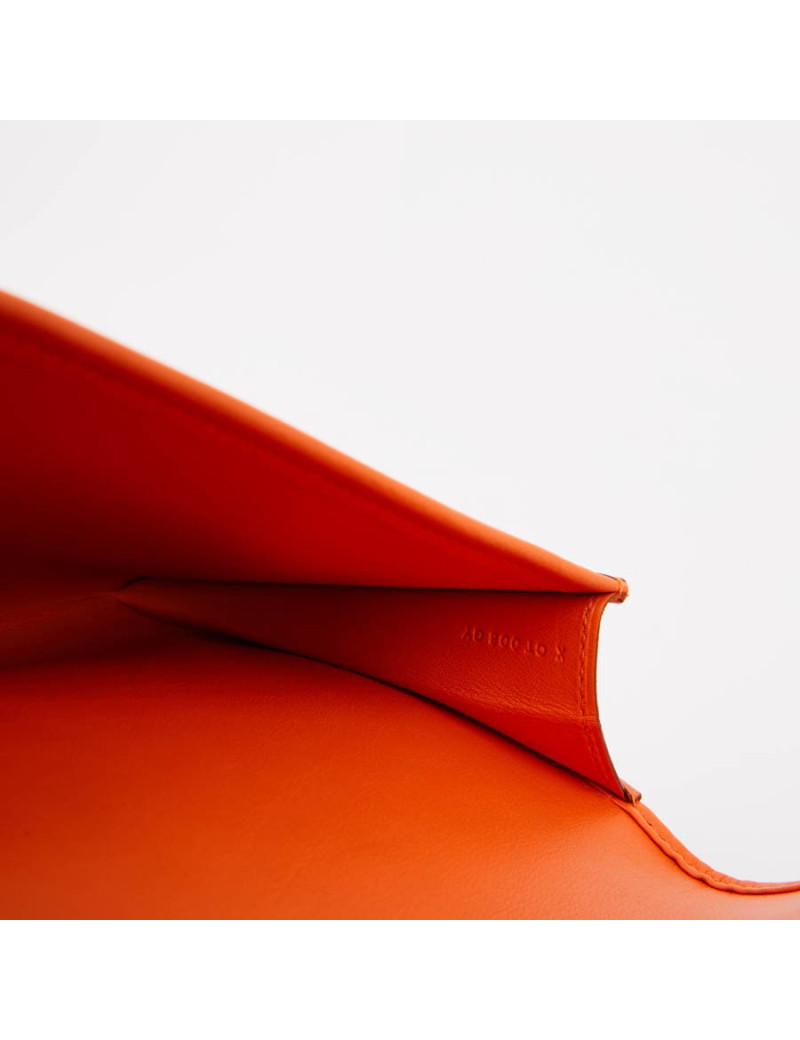 Pochette Jige HERMES cuir orange