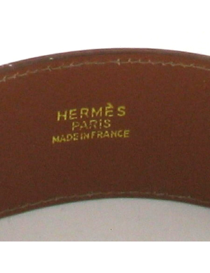 Ceinture HERMES collier de chien camel et or