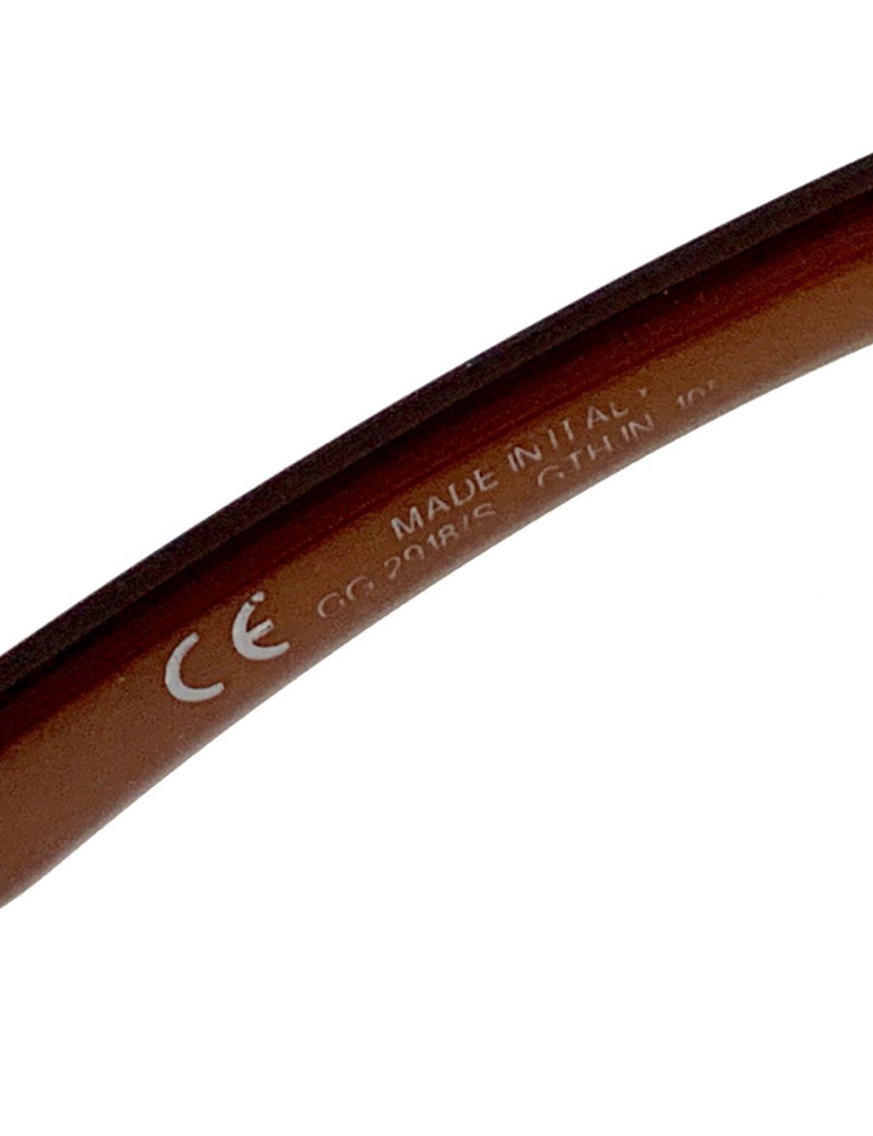 Lunettes de soleil GUCCI marron en plastique