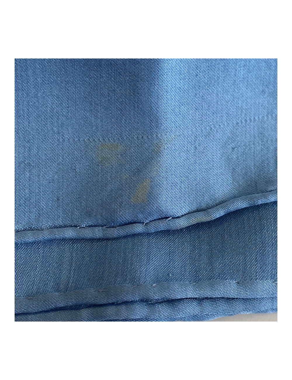 Etole Façonnée Grand H HERMES en soie et laine bleue