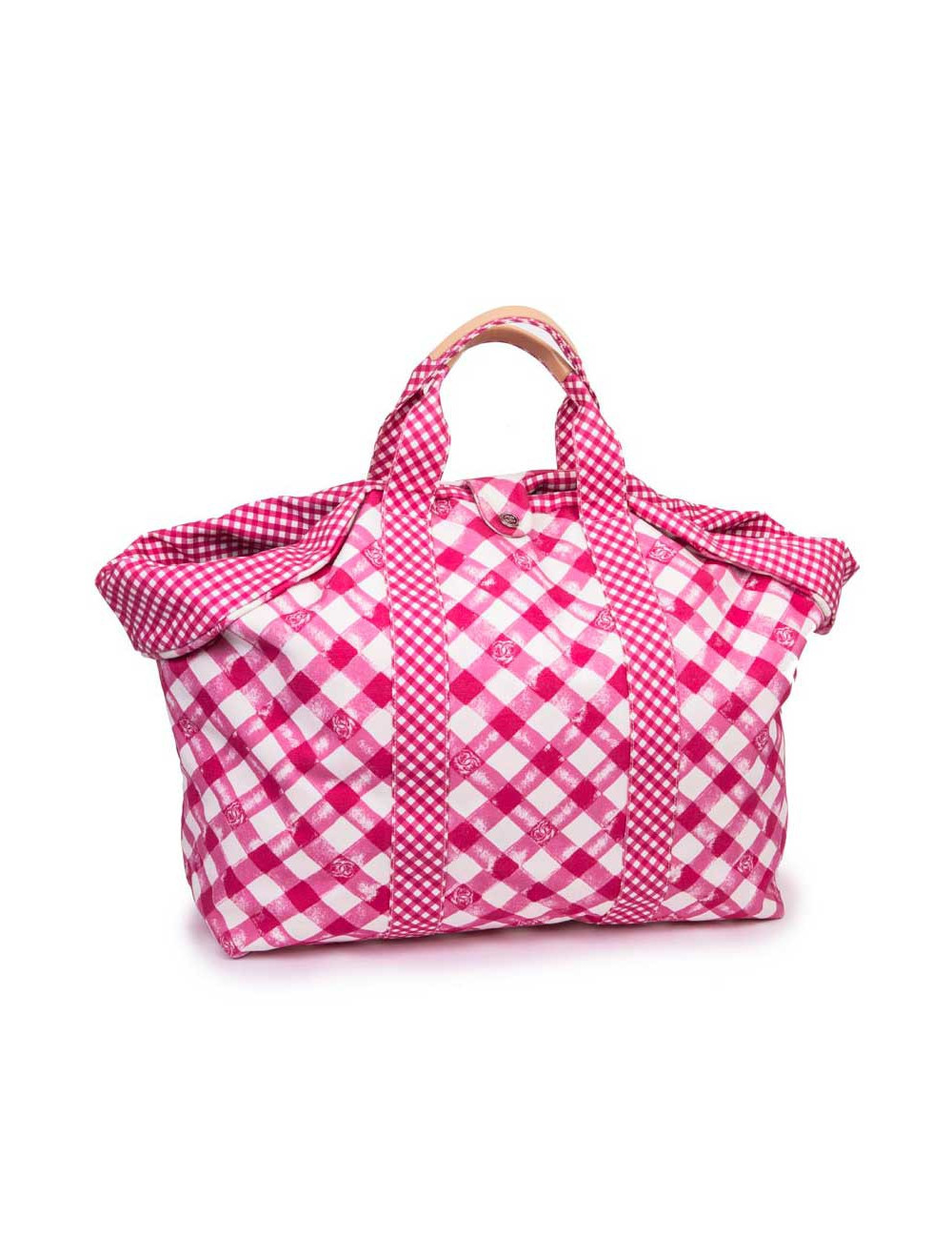 Sac CHANEL Cabas rouge et blanc