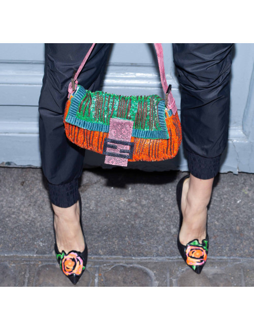 Escarpins T 39 LOUIS VUITTON en veau velours noir 