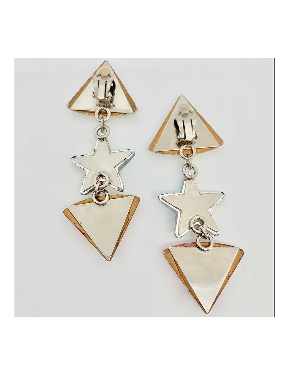 Clips d'oreilles fantaisie années 90