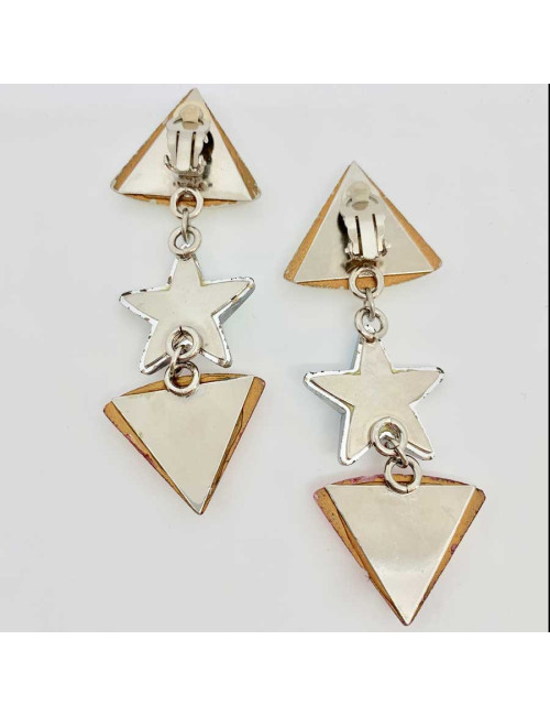 Clips d'oreilles fantaisie années 90