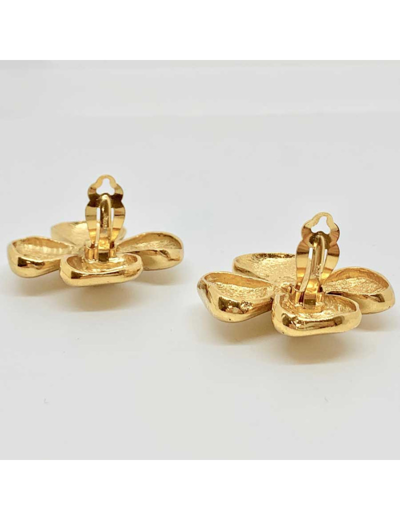 Clips trèfles Saint LAURENT vintage