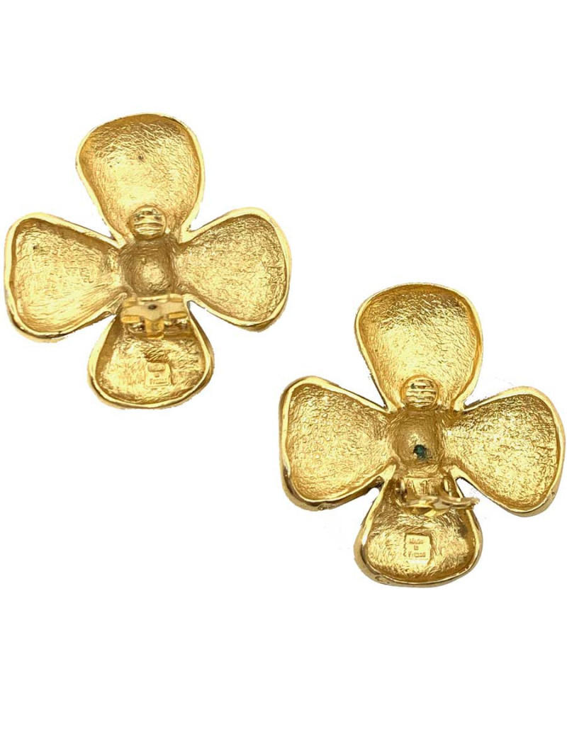 Clips trèfles Saint LAURENT vintage