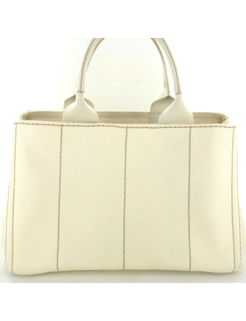 Sac PRADA en toile beige 