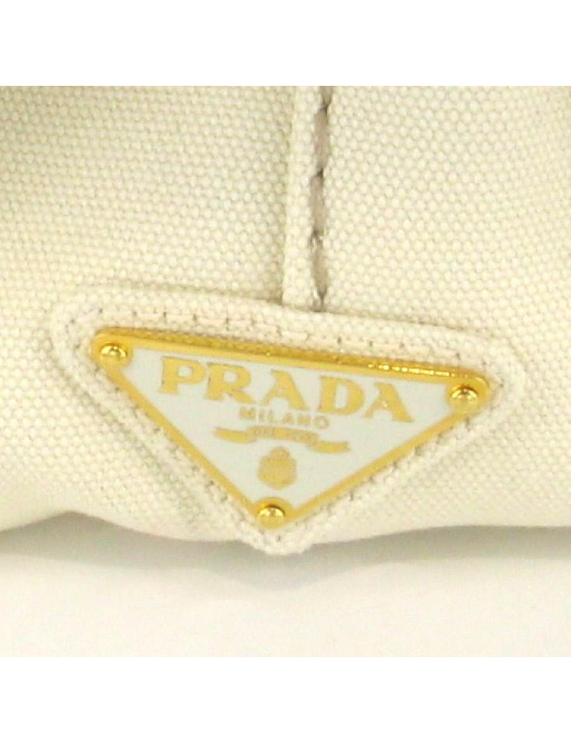 Sac PRADA en toile beige 