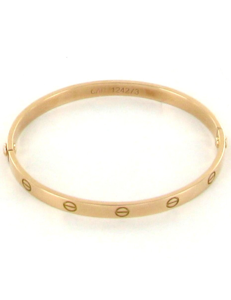 Bracelet LOVE CARTIER or rose T 18