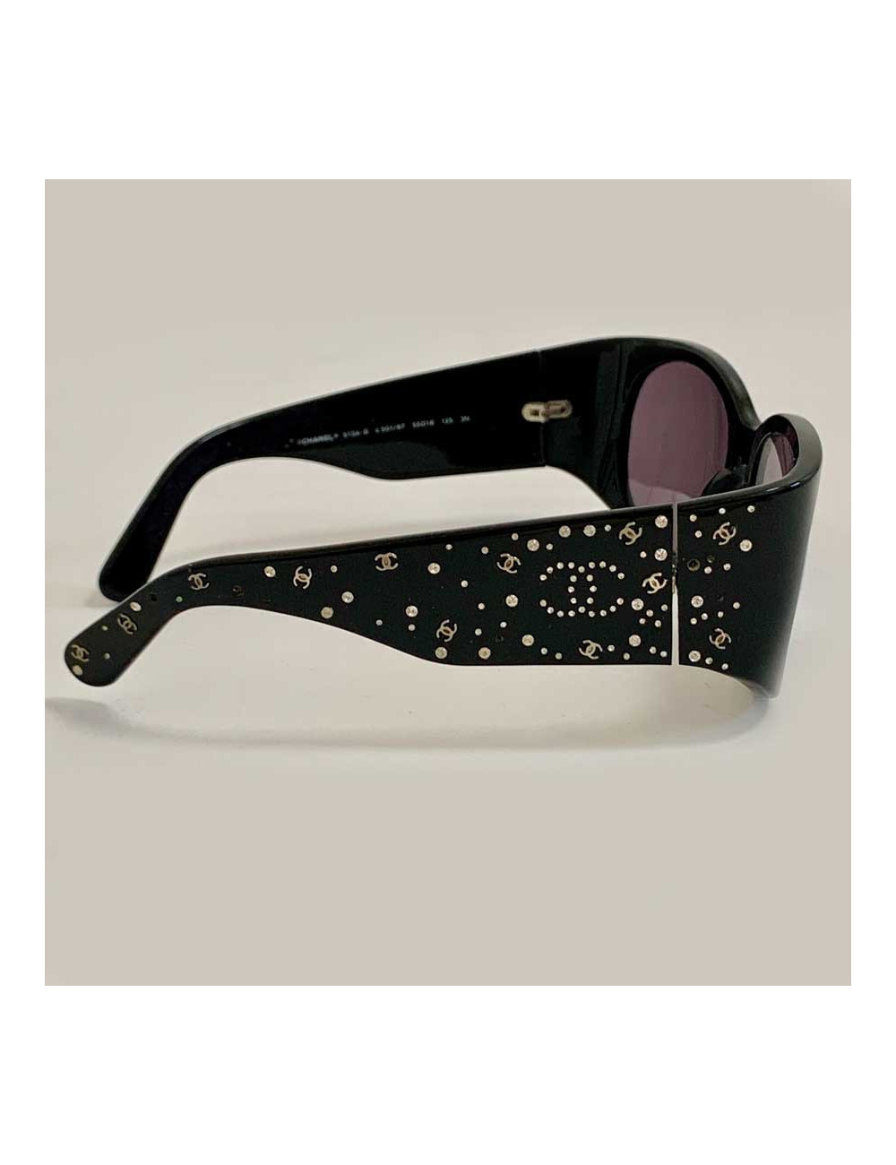 CHANEL CC rhinestones sunglases