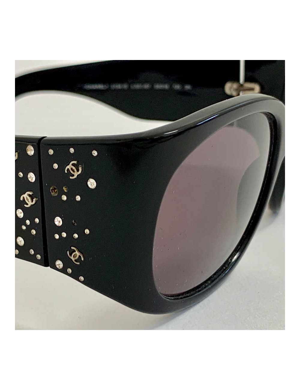 CHANEL CC rhinestones sunglases