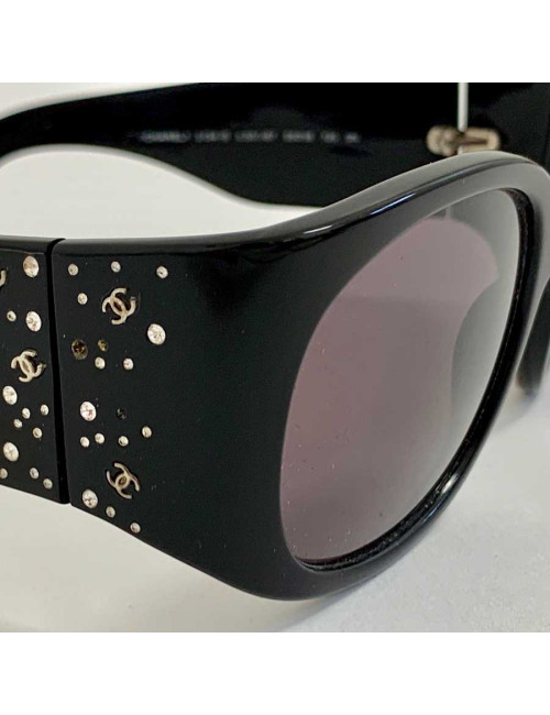 CHANEL CC rhinestones sunglases