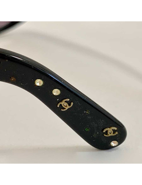 Lunettes de soleil CHANEL CC strass