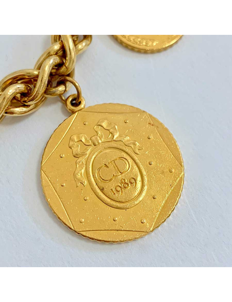 Bracelet DIOR Révolution Française breloques dorées 