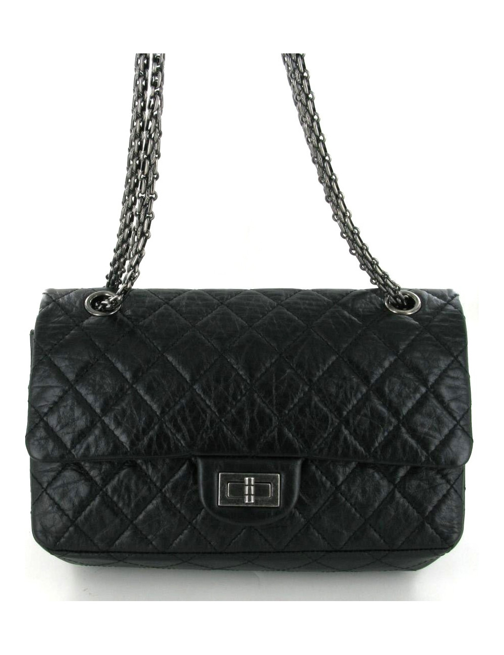 Sac 2:55 CHANEL cuir noir